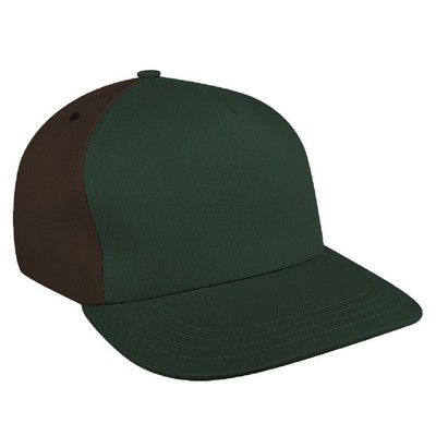 Contrast Back Twill Hook & Loop Skate Cap