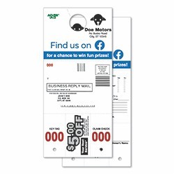 Standard Coupon Style Custom Adver-Tag™ Dispatch Numbers