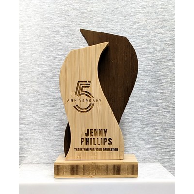 ShockWave 7" Two Tone Bamboo Award