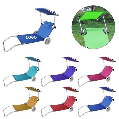 Wheeled Folding Beach Chair