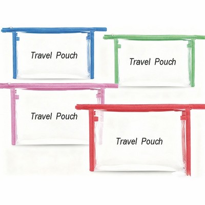 Premium Clear Vinyl Travel & Cosmetic Pouch