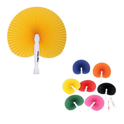 Hand Held Foldable Paper Fan
