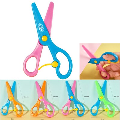 DIY Paper Cutting Durable Multi-Color Plastic Safety Scissors