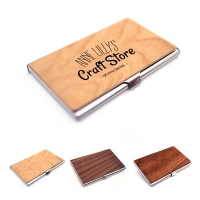Wooden Business Card Holder