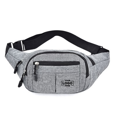 Water-Resistant Multi-Pocket Utility Waist Bag