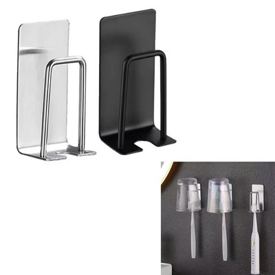 Adhesive Stainless Steel Toothbrush Holder