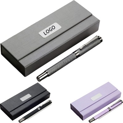 High-Grade Business Metal Frosted Signature Pen Set