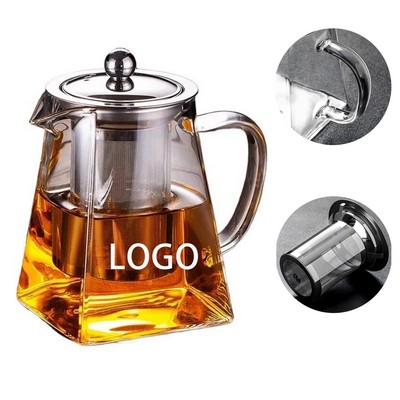 12 OZ. Glass Teapot With Removable Infuser