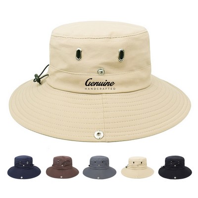 Wide Brim Foldable Bucket Hat