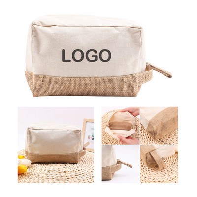 Jute Makeup Bag