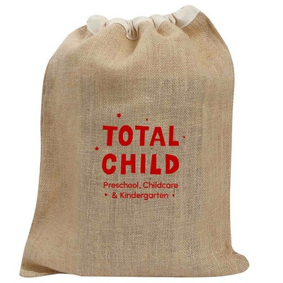 Drawstring Jute Tote