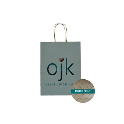 Medium Mountain Vibes Collection Paper Shopping Bag (8"x4.75"x10.5")