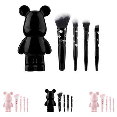 4-Piece Professional Travel Brush Kit in Bear Organizer