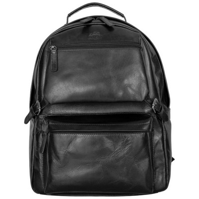 Buffalo Leather Backpack with RFID Secure Pocket for 15.6" Laptop