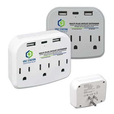 6-Outlet Wall Extender with USB Ports