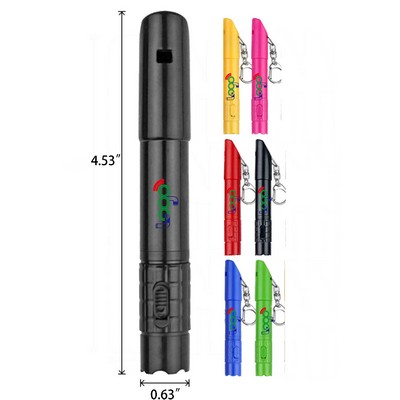 Ballpoint Pen with Whistle and Light