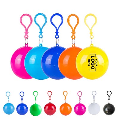 Compact Keychain Ball Poncho