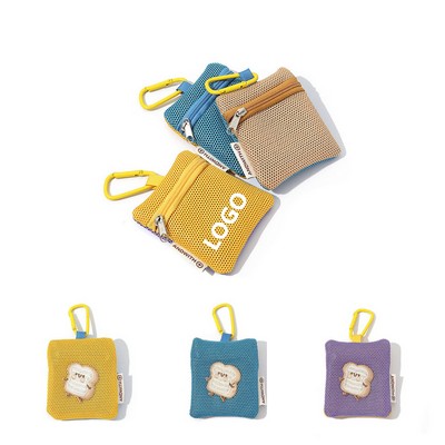 Cartoon Cute Earbud Case Keychain Wallet For Wireless Headphones