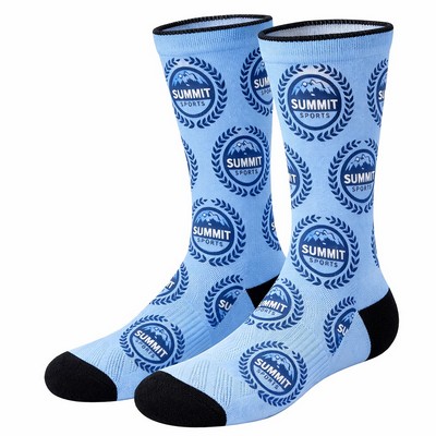 Sublimated Polyester Sports Socks, Full Color