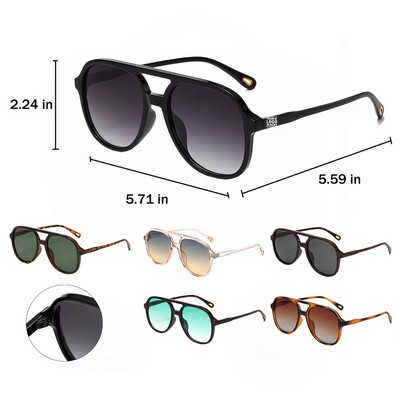 Classic Aviator Sunglasses with UV Protection