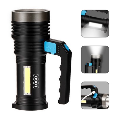 Rechargeable Flashlight With Handle
