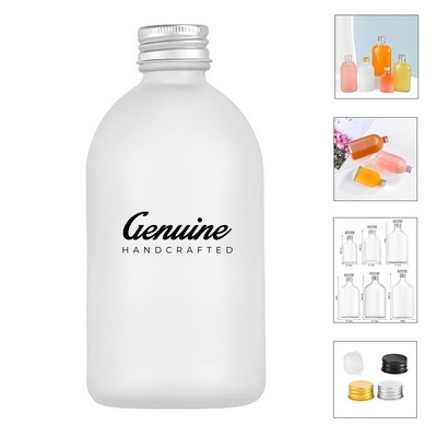 8Oz Glass Juice Bottle with Aluminum Lid