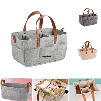 Felt Diaper Tote Organizer