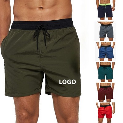 Mens Quick Dry Beach Shorts with Pockets