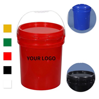 5 Gallon Heavy Duty Plastic Bucket With Carry Handle