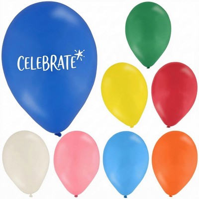 9" Custom Latex Helium Balloon