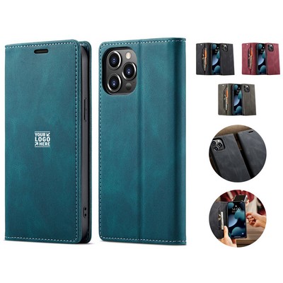 Premium Magnetic Wallet Phone Case