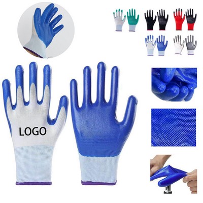 Wear-Resistant Nitrile Dipped Gloves