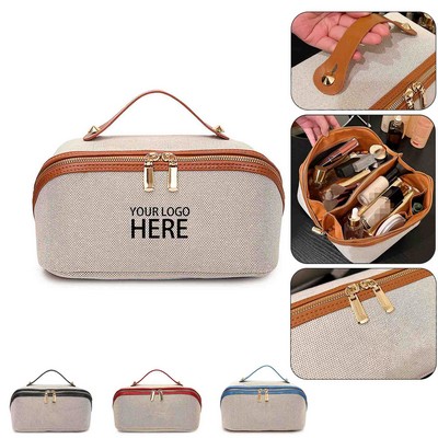Canvas Large Capacity Makeup Bag