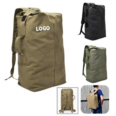 Large capacity Tactical Canvas Backpack