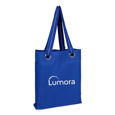 12 oz. Cotton Canvas Tote w/Large Grommets-15.25"x12.75"