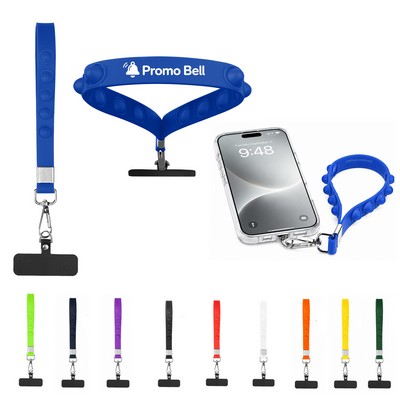 Push Pop Fidget Phone Holder Wristlet