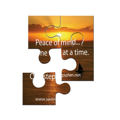 Puzzle Magnet w/ 4 Pieces (4"x4")