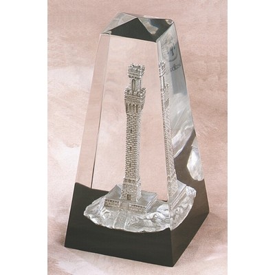 Lucite Obelisk Embedment (2 1/4"x2 1/4"x4")