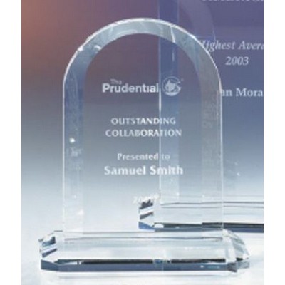 Arch Silhouette Crystal Award (6")