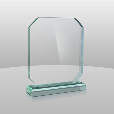 Vertical Mount Jade Green Rectangular Award I (9"x7"x2")