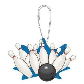 Bowling Strike Zipper Pull