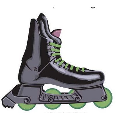 Roller Blade Maxi Magnet (6 Square Inch)