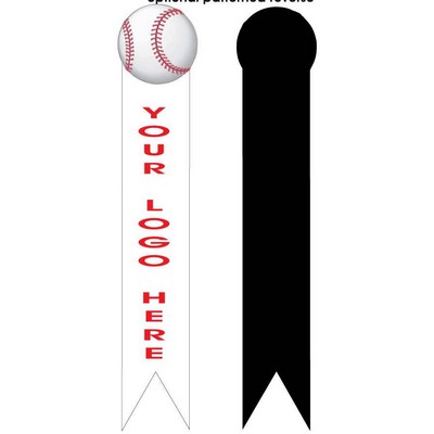 Baseball Bookmark w/ Black Back