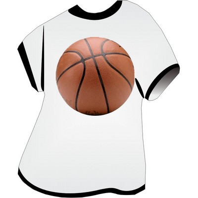 Basketball T-Shirt Acrylic Coaster w/Felt Back
