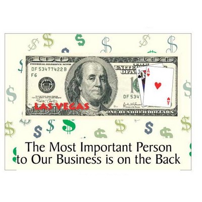 Las Vegas Blackjack $100 Bill Photo Hand Mirror (2½"x3½")