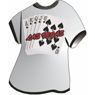 Spades Royal Flush T-Shirt Mighty Mini Magnet