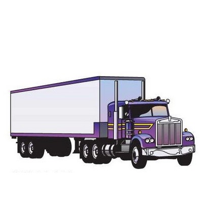 Diesel Truck Promotional Magnet w/ Strip Magnet (8 Square Inch)