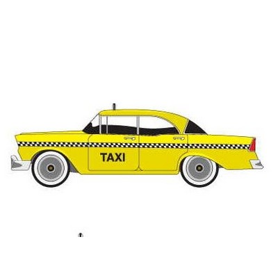 Taxicab Promotional Magnet w/ Strip Magnet (8 Square Inch)