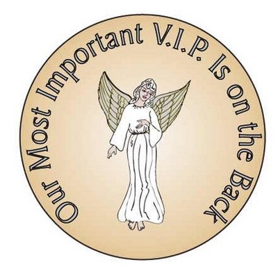 Angel Round Hand Mirror (2½" Diameter)