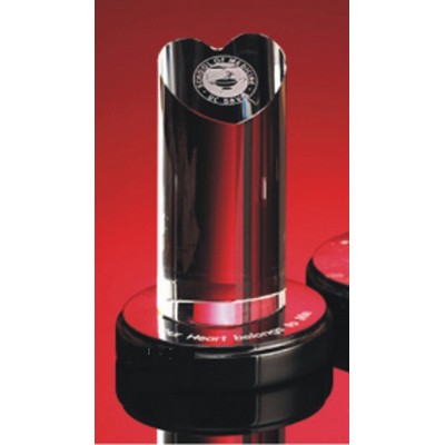 6" Crystal Perfect Heart Award